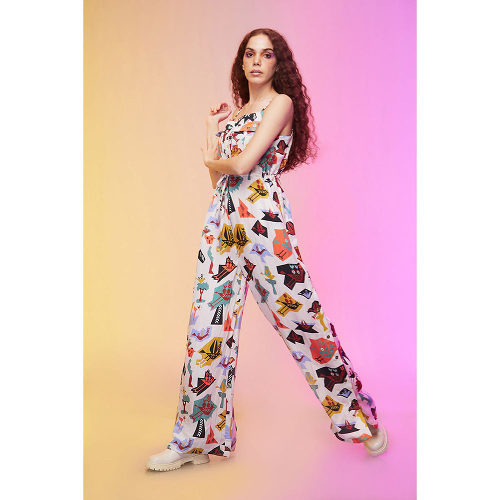 Label SOUS White Pretty Pastel Jumpsuit