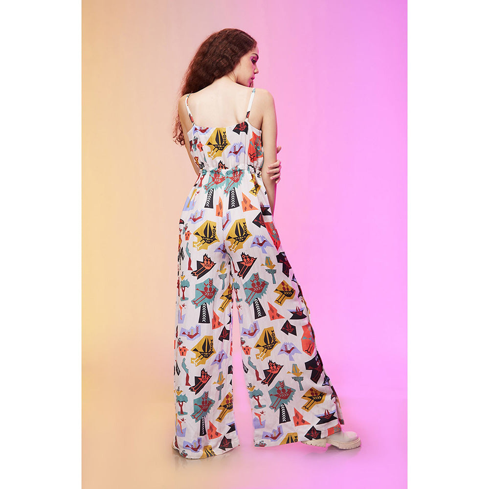 Label SOUS White Pretty Pastel Jumpsuit
