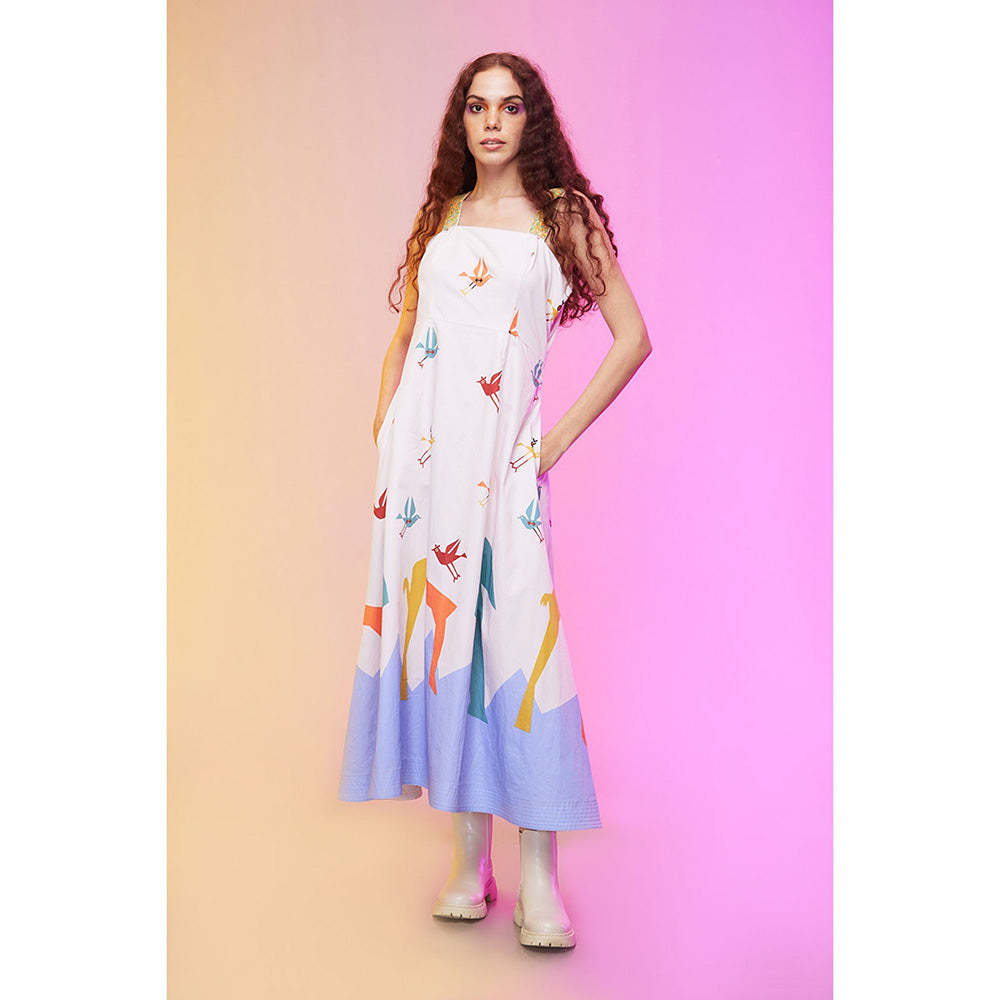 Label SOUS White Radiant Pastel Dress