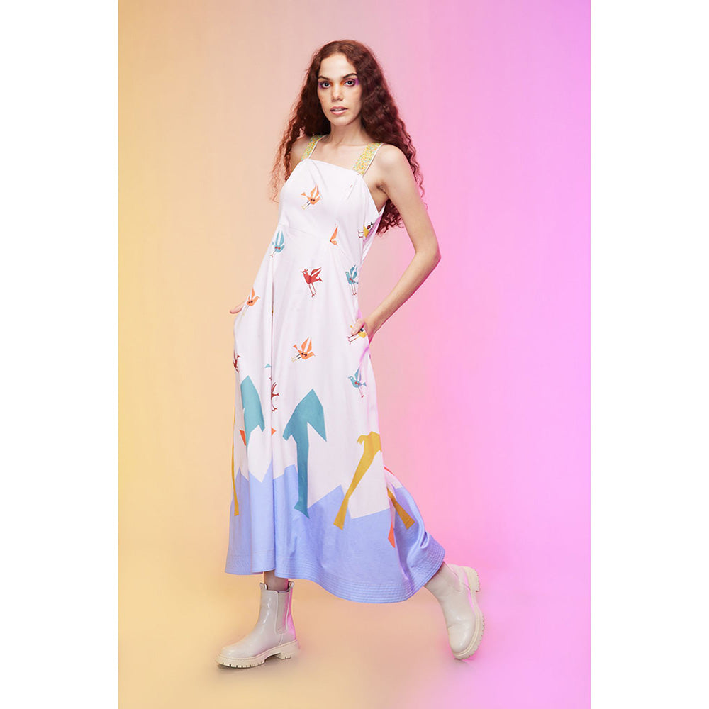 Label SOUS White Radiant Pastel Dress