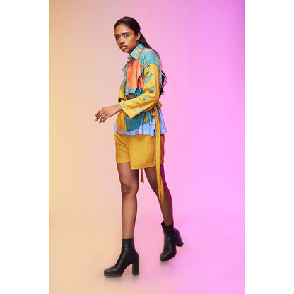 Label SOUS Yellow Whispering Bird Co-Ord (Set of 2)