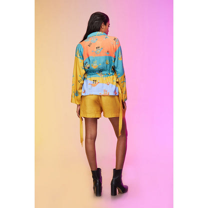 Label SOUS Yellow Whispering Bird Co-Ord (Set of 2)