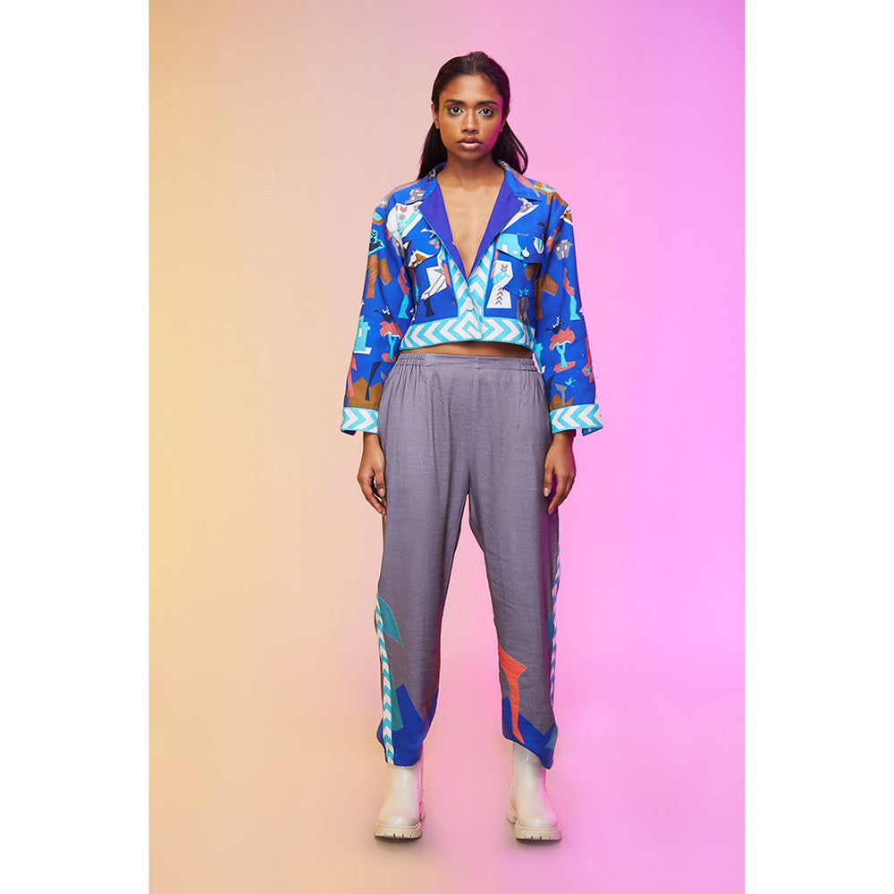 Label SOUS Blue Electric Co-Ord (Set of 2)