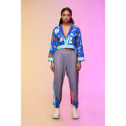 Label SOUS Blue Electric Co-Ord (Set of 2)
