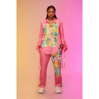 Label SOUS Pink Artful Graffiti Co-Ord (Set of 2)