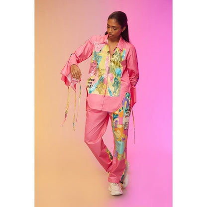 Label SOUS Pink Artful Graffiti Co-Ord (Set of 2)