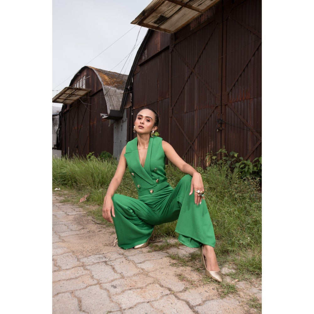 Label Suravika S Green Parakeet Co-Ord (Set of 2)