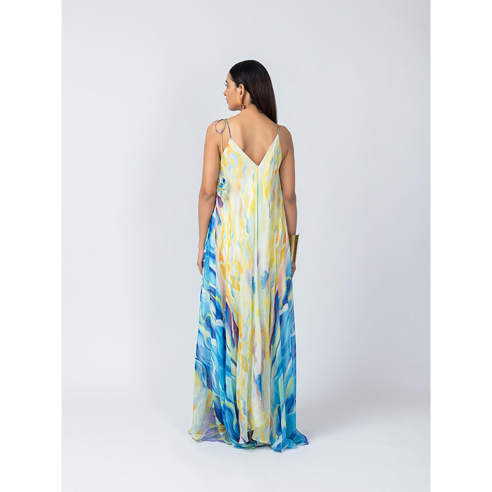 LABEL NAARITI Multi-Color Sky Dress