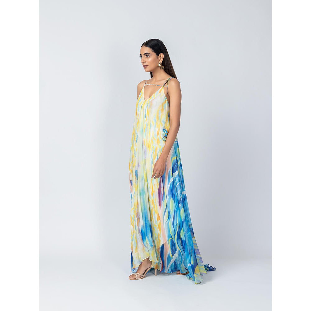 LABEL NAARITI Multi-Color Sky Dress