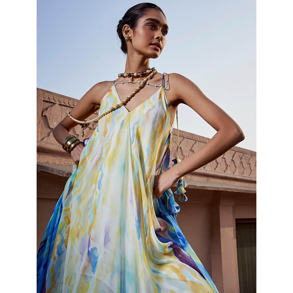 LABEL NAARITI Multi-Color Sky Dress