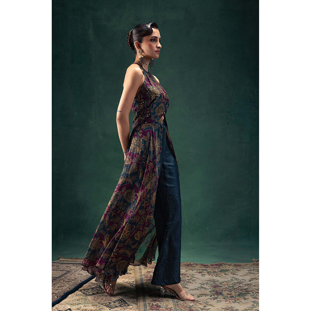 LABEL NAARITI Laila Multi-Color Kurta with Pant (Set of 2)