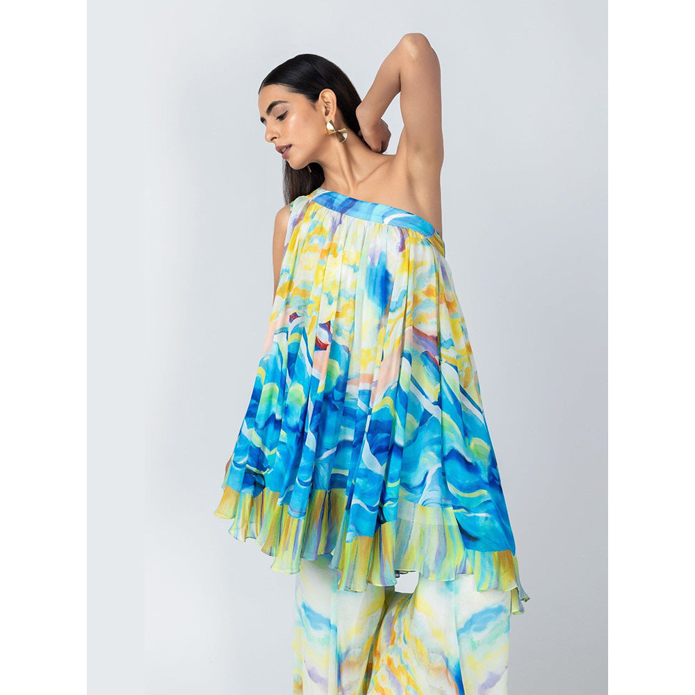 LABEL NAARITI Osheen Multicolor Top with Sharara