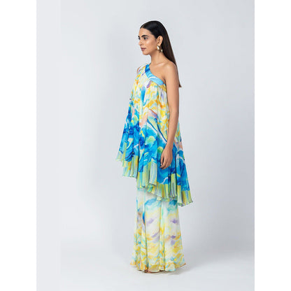 LABEL NAARITI Osheen Multicolor Top with Sharara