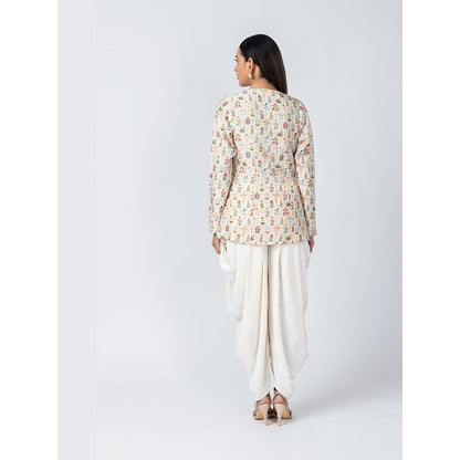 LABEL NAARITI Mirza Ivory Dhoti