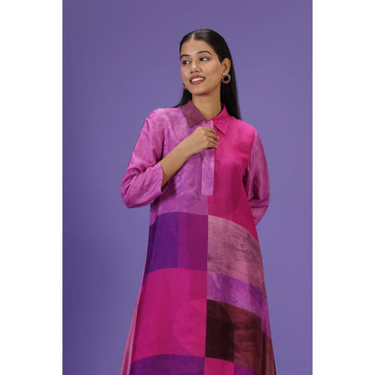 Label Radini Royal Radiance Long Kurta with Pant - Purple