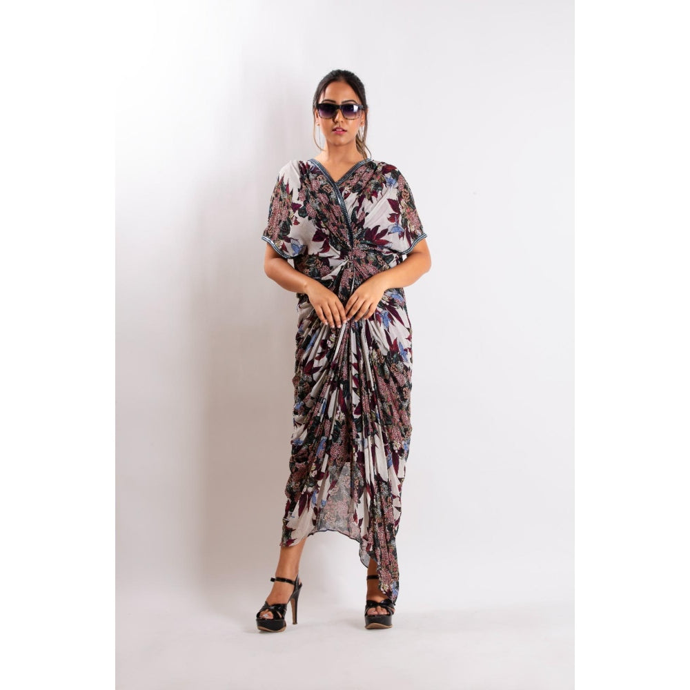 LABEL NIYAMI Bird Knotted Midi Dress