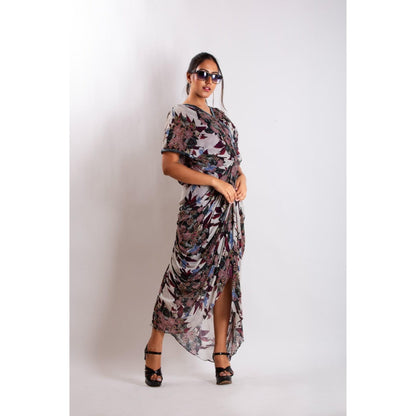 LABEL NIYAMI Bird Knotted Midi Dress