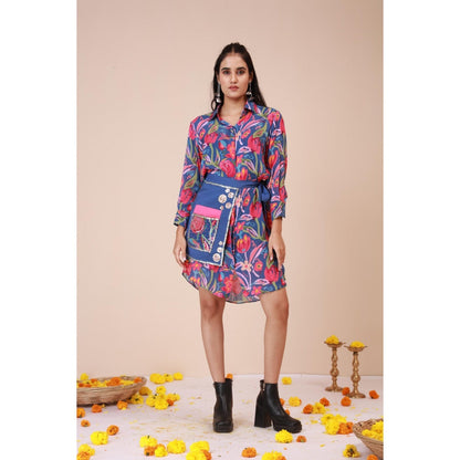 LABEL NIYAMI Rose Waist Harness Mini Dress