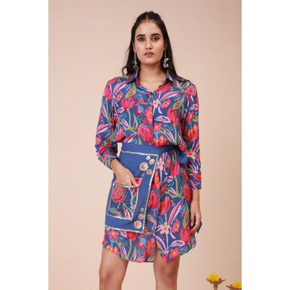LABEL NIYAMI Rose Waist Harness Mini Dress