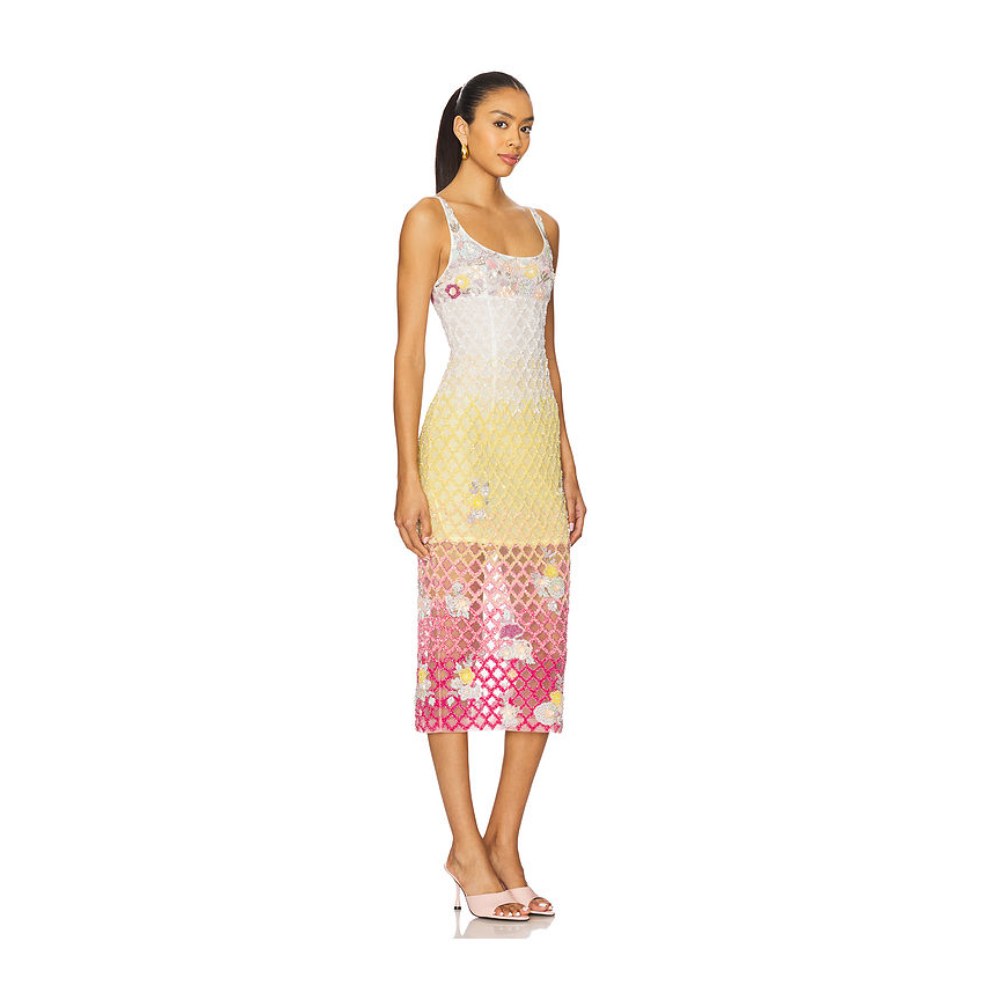 La Fuori x REVOLVE Valeria Jewel Embroidered Midi Dress