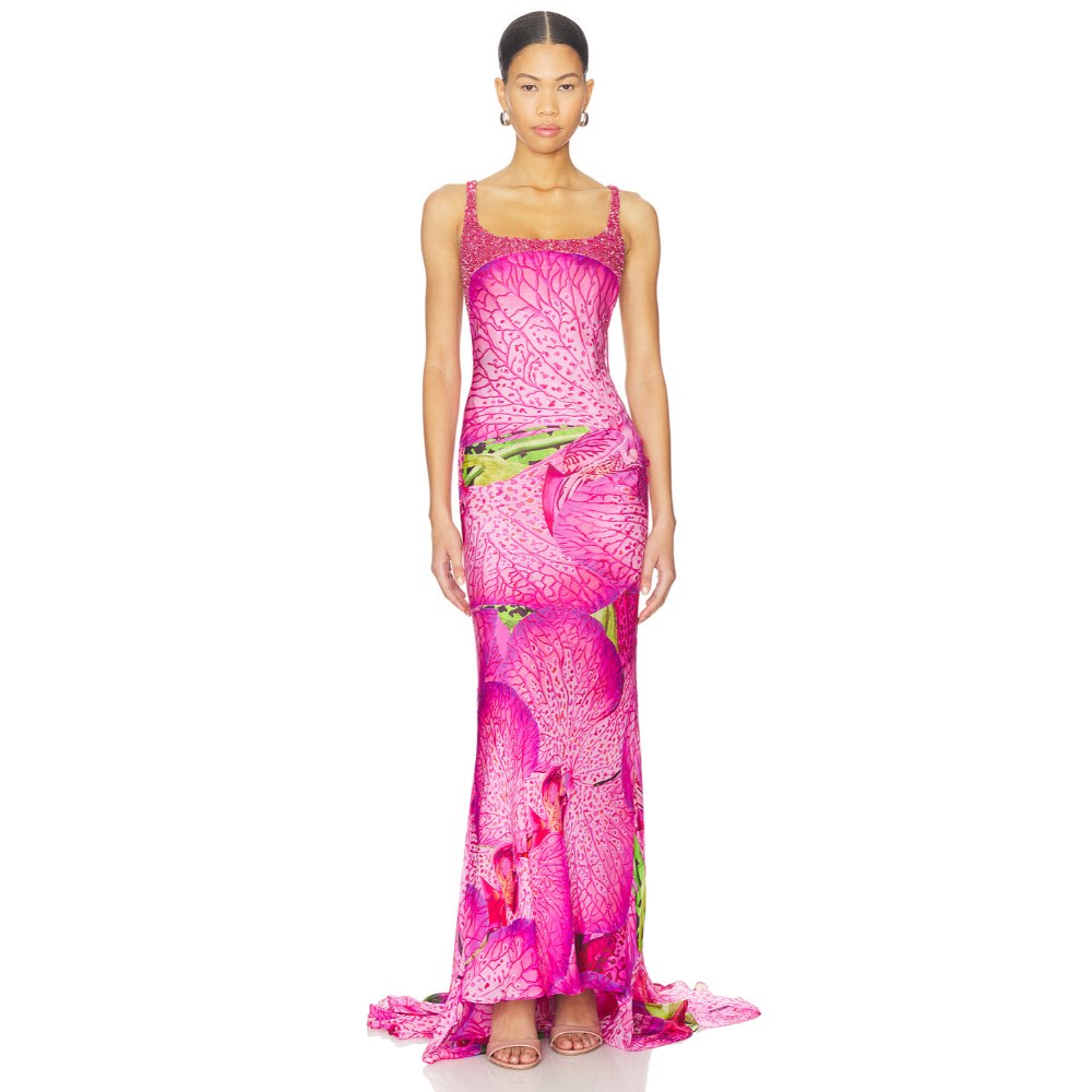 La Fuori Orchid Pink Gown
