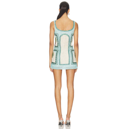 La Fuori Palm Jumeirah Embroidered Dress