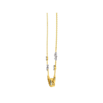 La marque-M White Polki On Moon Diamond Necklace