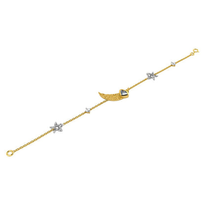 La marque-M White Polki On Moon Diamond Bracelet