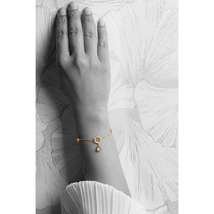 La marque-M White Queen Bee Polki Diamond Bracelet