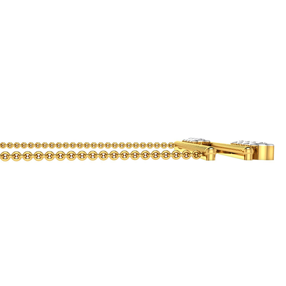 La marque-M White Wheel Of Diamond Necklace