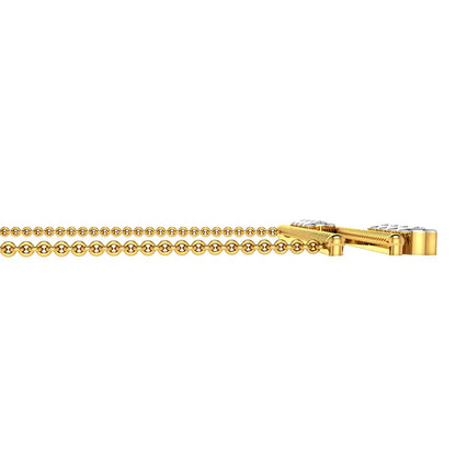 La marque-M White Wheel Of Diamond Necklace
