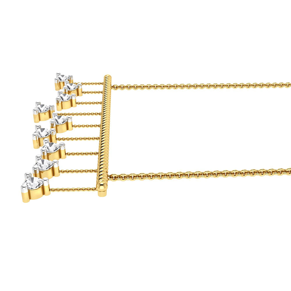 La marque-M White Dancing Diamond Necklace