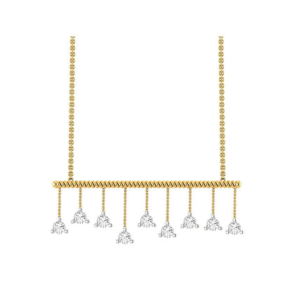 La marque-M White Dancing Diamond Necklace