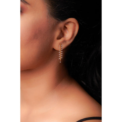 La marque-M White Tree Of Diamond Earrings