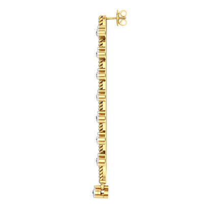 La marque-M White Tree Of Diamond Earrings
