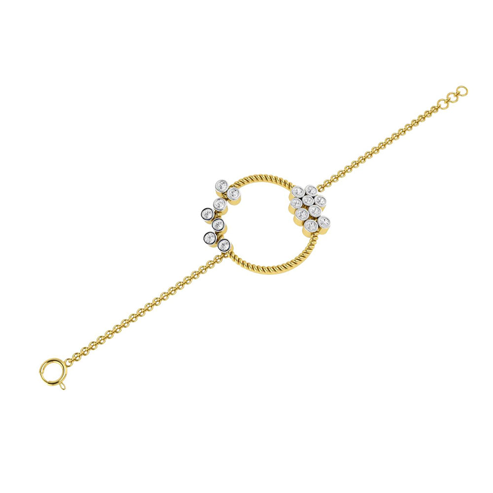 La marque-M White Bouquet Of Diamond Bracelet