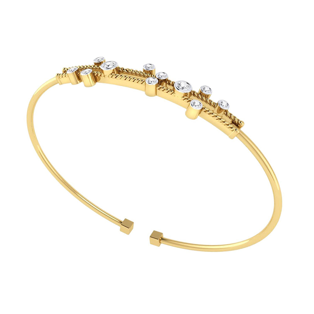 La marque-M White Muster Diamond Bracelet