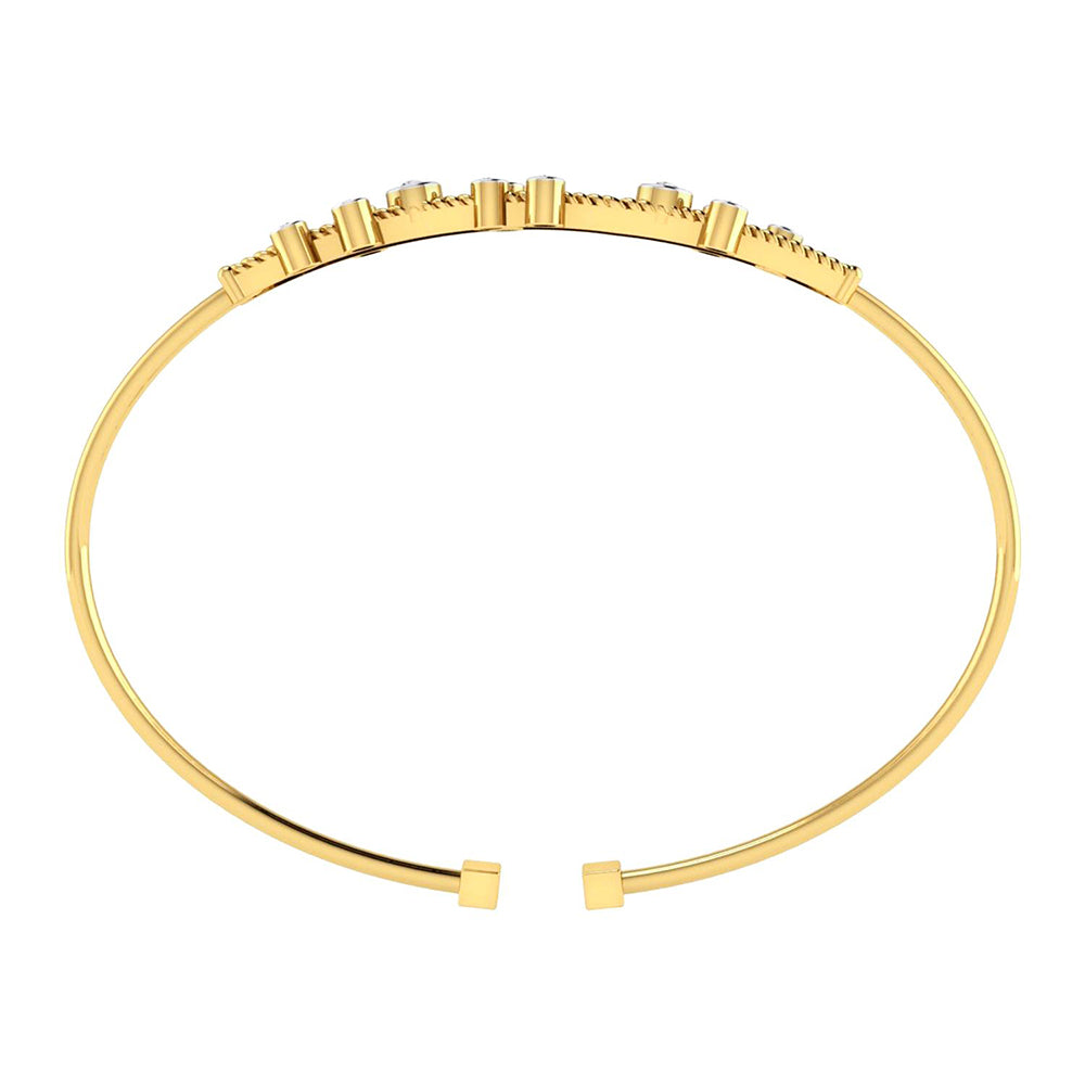 La marque-M White Muster Diamond Bracelet