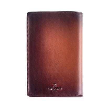 Lapis Bard A5-Size Leather Notebook Jacket - Cognac