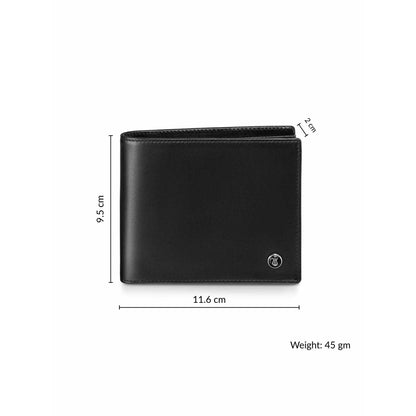Lapis Bard Mayfair Bifold Side Flip wallet - Black
