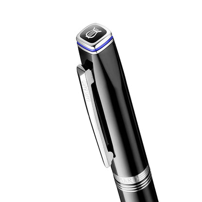 Lapis Bard Gift Set Contemporary Ballpoint Pen With Mayfair Card Holder Black With Chrome Trims