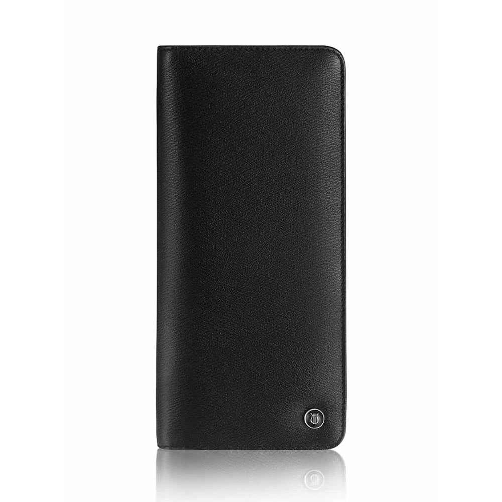 Lapis Bard Belgravia Leather Pen Pouch For 2 Pen - Black