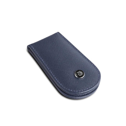 Lapis Bard Stanford Leather Magnetic Money Clip Blue