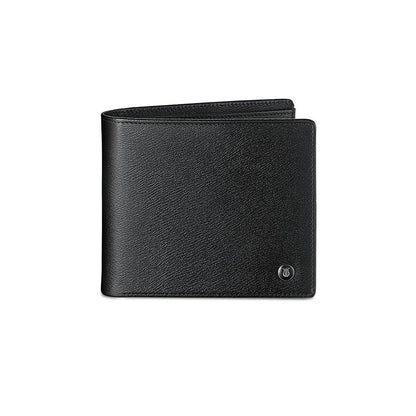 Lapis Bard Belgravia Bifold Coin Pouch Wallet With Additional Card Sleeve With RFID - Black