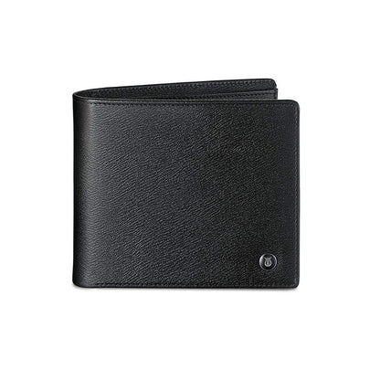Lapis Bard Belgravia Bifold Coin Pouch Wallet With Additional Card Sleeve With RFID - Black