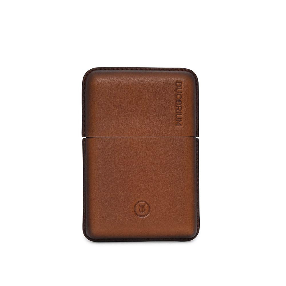 Lapis Bard Ducorium Cognac Moulded Card Case