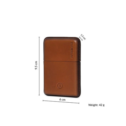 Lapis Bard Ducorium Cognac Moulded Card Case