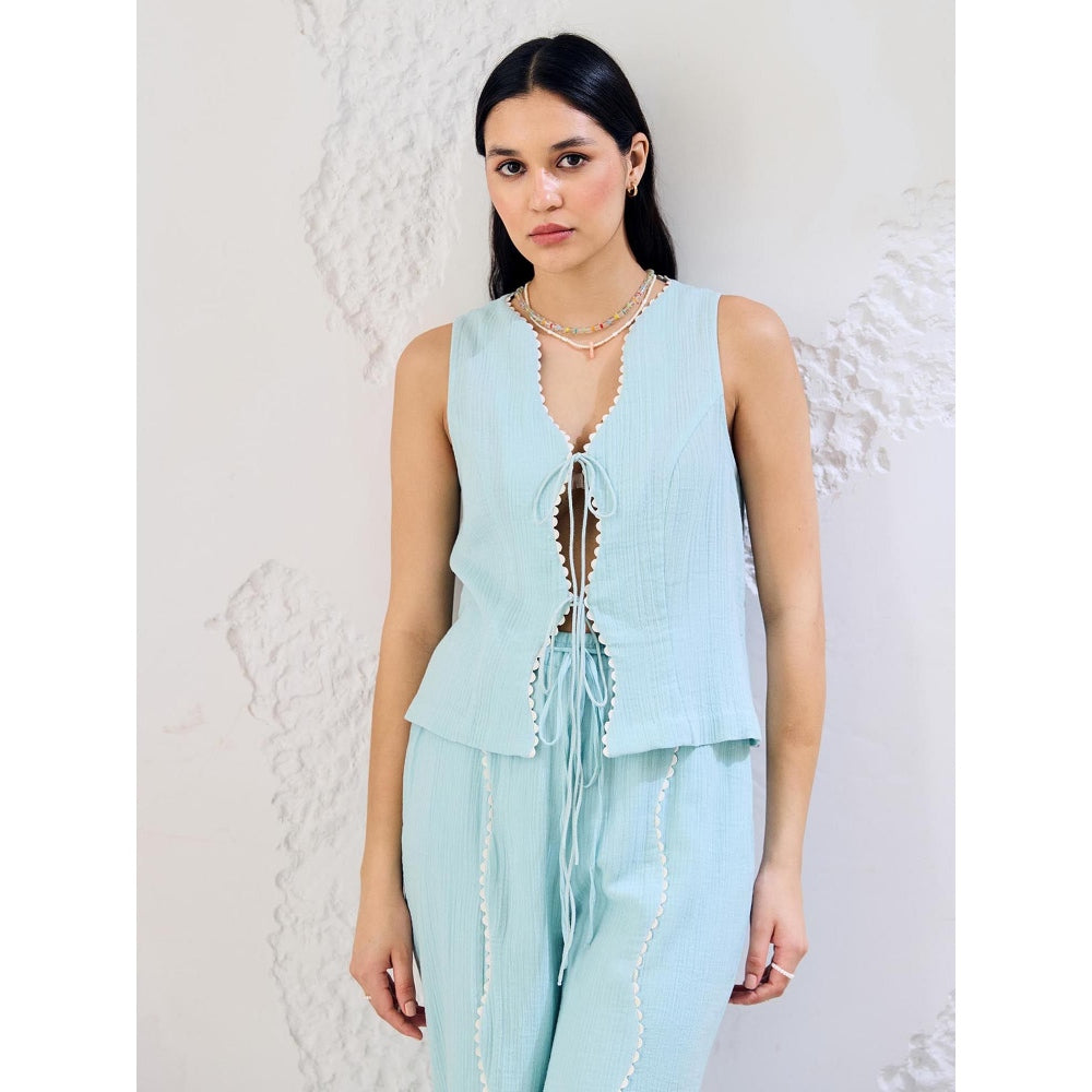 Lavanya Ahuja Aqua Co-Ord (Set of 2)