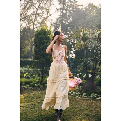 Lea Clothing Hayden Off White Maxi Skirt