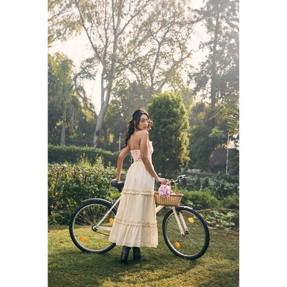Lea Clothing Hayden Off White Maxi Skirt